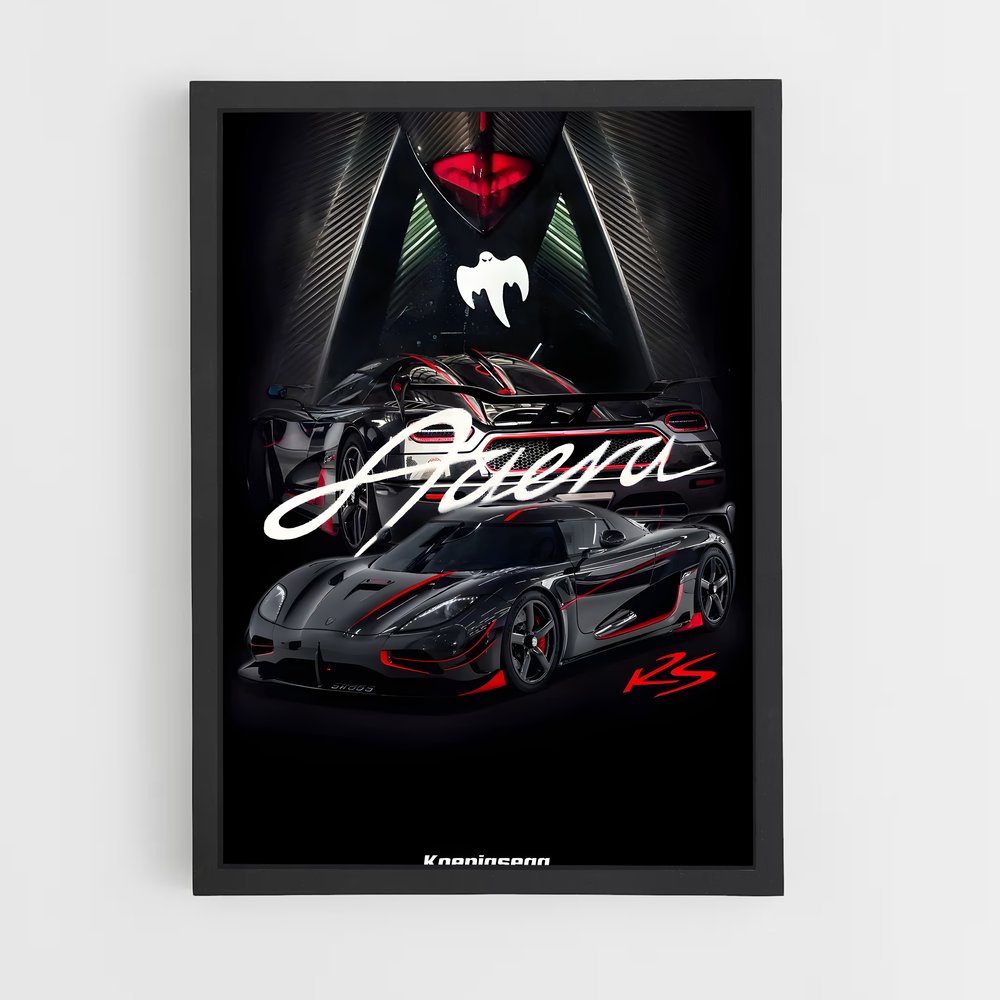 Poster L'Aventure Agera – affiche Koenigsegg (vue 2)